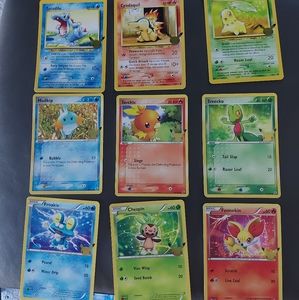 Lot of 9 Jumbo Pokemon First Partners cards